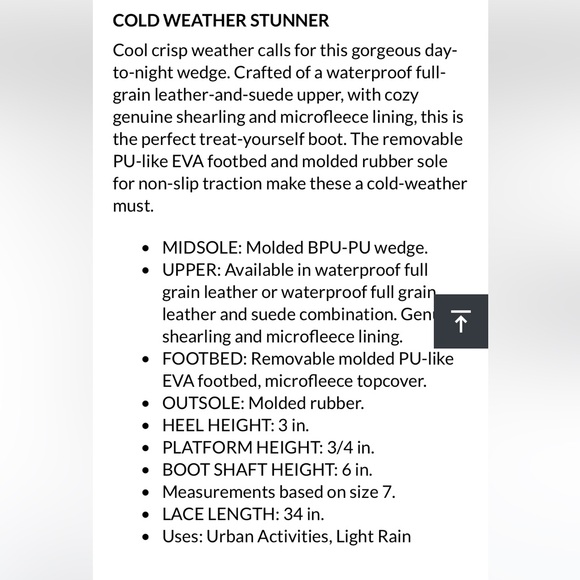 SOREL WOMEN'S JOAN OF ARCTIC™ WEDGE II SHEARLING BOOT in Quarry - 8.5 - Picture 10 of 10